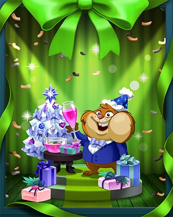 Magical Holiday Party Badge - Peggle Blast HD