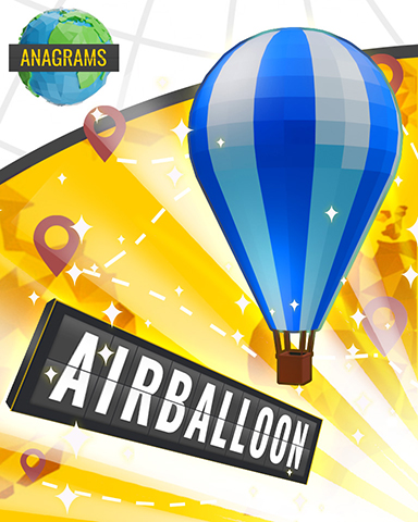 Anagrams Air Balloon Badge - Anagrams