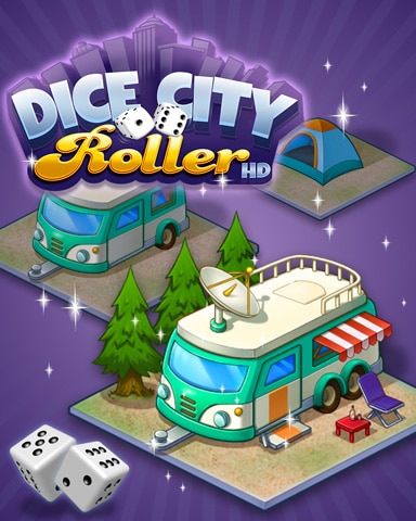 City Campground Badge - Dice City Roller HD
