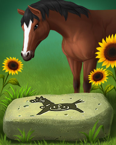 Mahjong Garden HD Spring Horse Badge