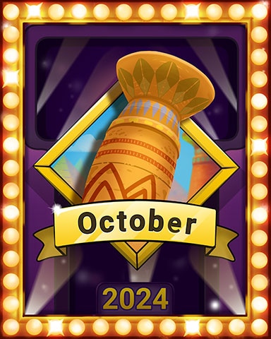 Pumpkin Payout Lap 3 Badge - Pogo Slots