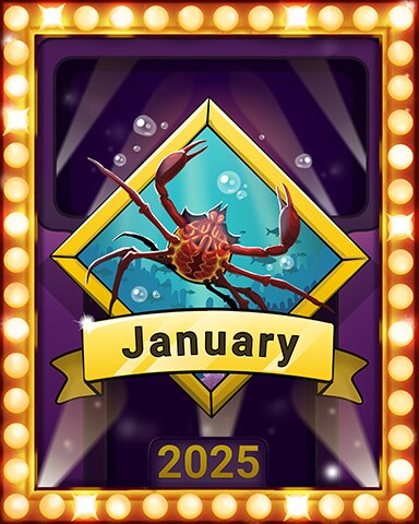 Quinn's Aquarium New Year Splash Fest Lap 2 Game of the Month Badge