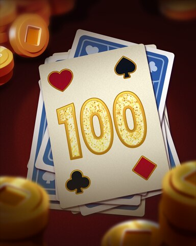 Rank 100 Badge - Poker Town