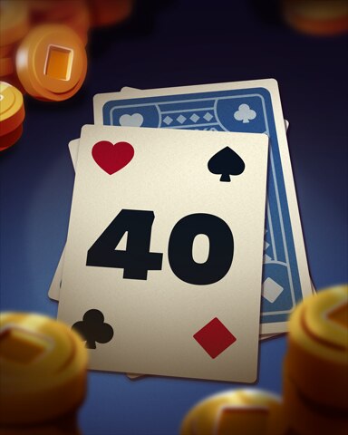 Rank 40 Badge - Poker Town