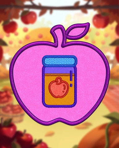 Mahjong Sanctuary Purple Apple Cider Badge