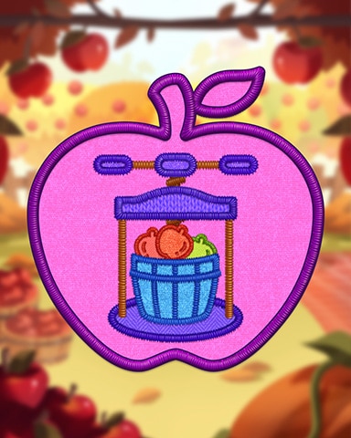 Trizzle Purple Cider Press Badge