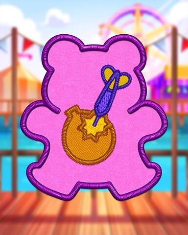 Yahtzee! Wild Pink Balloon Dart Badge