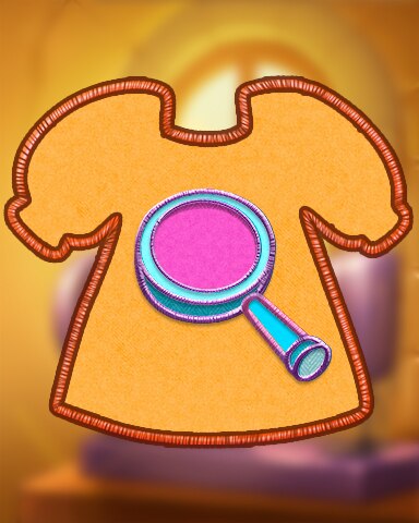 Garden Blast Orange Threading Needle Badge