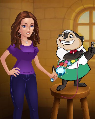 Claire Hart: Secret in the Shadows Threading Needle Badge