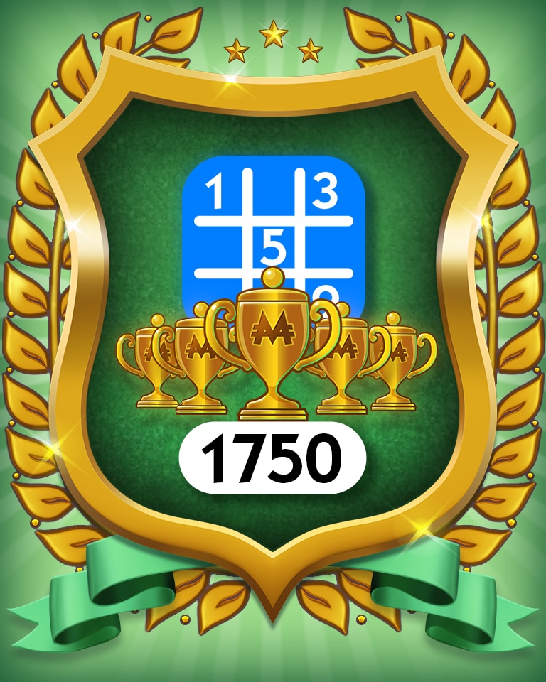 MONOPOLY Sudoku 5-Trophy Beginner 1750 Badge