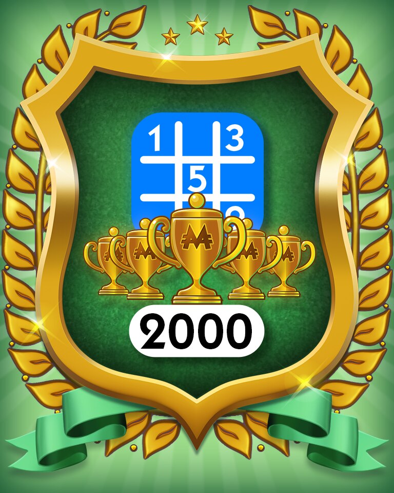 MONOPOLY Sudoku 5-Trophy Beginner 2000 Badge