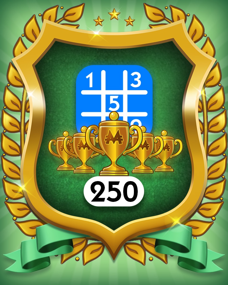 5-Trophy Beginner 250 Badge - MONOPOLY Sudoku