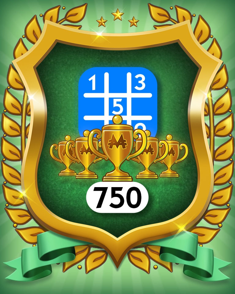 5-Trophy Beginner 750 Badge - MONOPOLY Sudoku