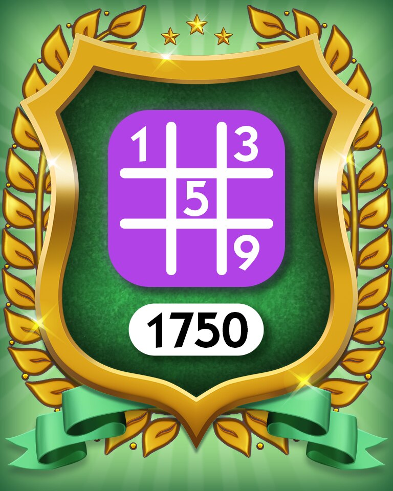 MONOPOLY Sudoku Boardwalk 1750 Expert Badge