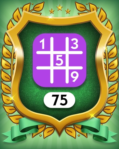 Expert 75 Badge - MONOPOLY Sudoku