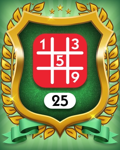 Hard 25 Badge - MONOPOLY Sudoku