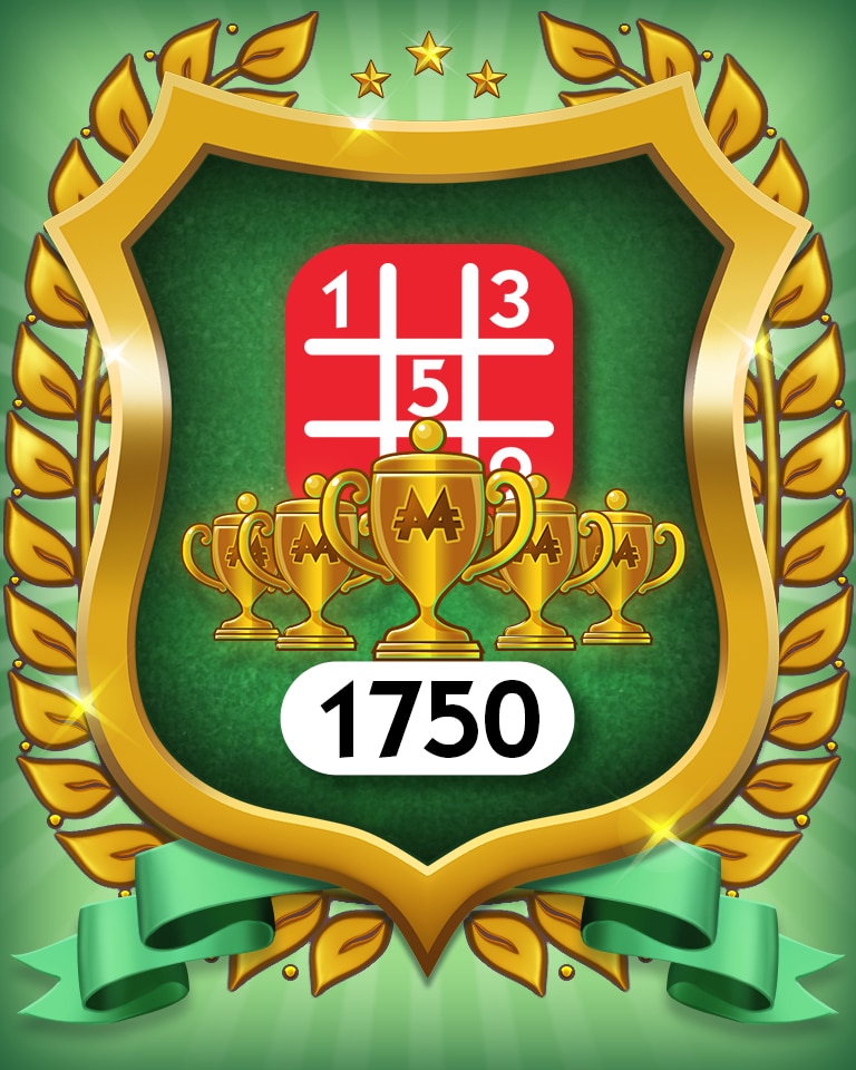 MONOPOLY Sudoku 5-Trophy Hard 1750 Badge