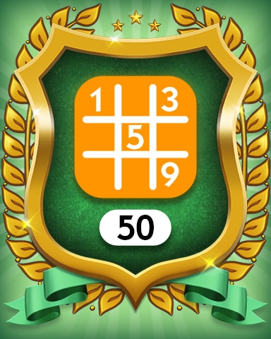Medium 50 Badge - MONOPOLY Sudoku
