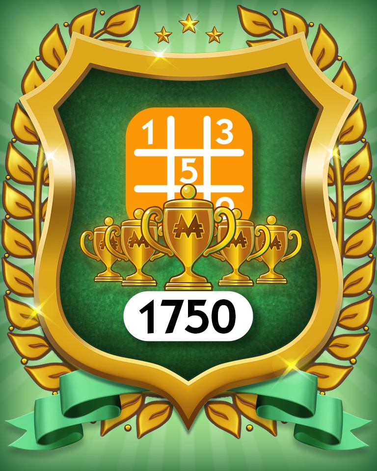 MONOPOLY Sudoku 5-Trophy Medium 1750 Badge