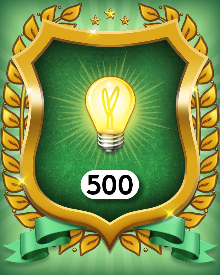 No hints 500 Badge - MONOPOLY Sudoku