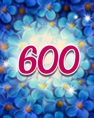 Flowers 600 Badge - Jewel Academy