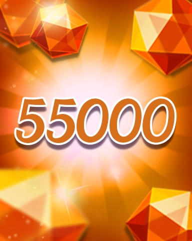 Orange Jewels 55000 Badge - Jewel Academy