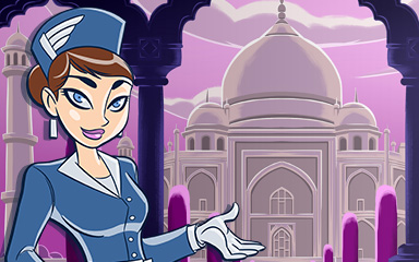 New Delhi Coach Badge - Jet Set Solitaire