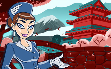 Kyoto Coach Badge - Jet Set Solitaire