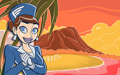 Honolulu Coach Badge - Jet Set Solitaire