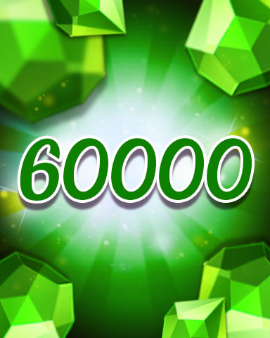 Jewel Academy Green Jewels 60000 Badge