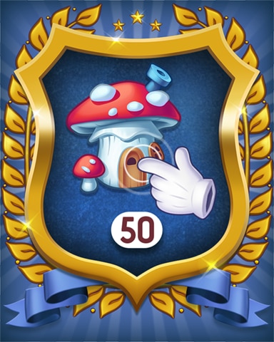 Mushroom House 50 Badge - Merge Academy