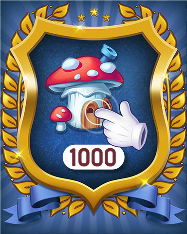 Merge Academy Mushroom House 1000 Badge