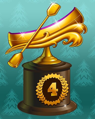 Golden Canoe Lap 4 Badge