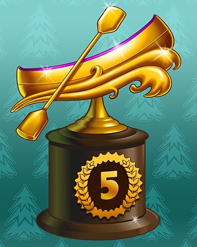 Golden Canoe Lap 5 Badge