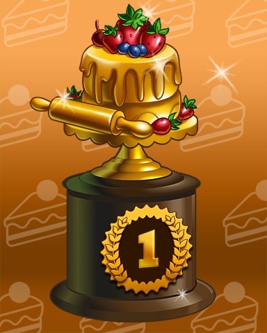 Solitaire Home Story Golden Berry Cake Lap 1 Badge