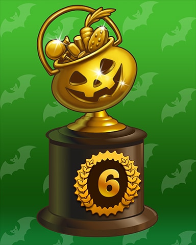 Crazy Pumpkin Lap 6 Badge - Garden Blast