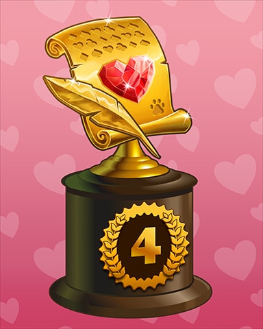 Mahjong Safari HD Jeweled Love Letters Lap 4 Badge