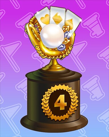 Victorious Celebration Lap 4 Badge - Mahjong Safari HD