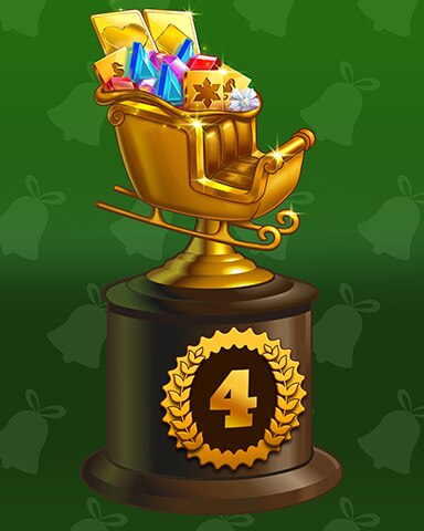 Santa's Golden Sleigh Lap 4 Badge - Aces Up! HD