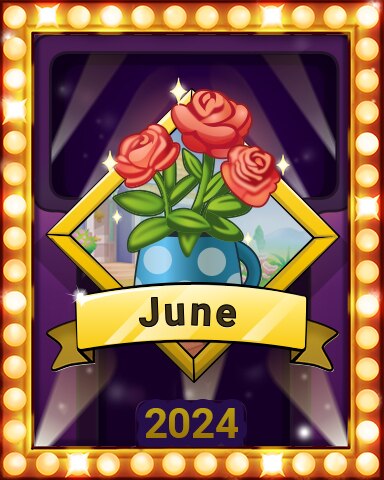 Rosy Homecoming Lap 3 Badge - Solitaire Home Story