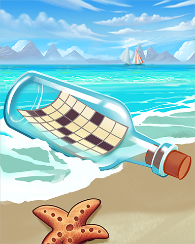 Crossword Cove HD Crossword in a Bottle Badge