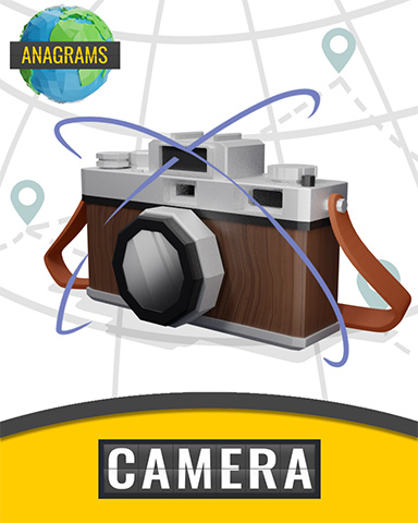 Anagrams Camera Badge - Anagrams