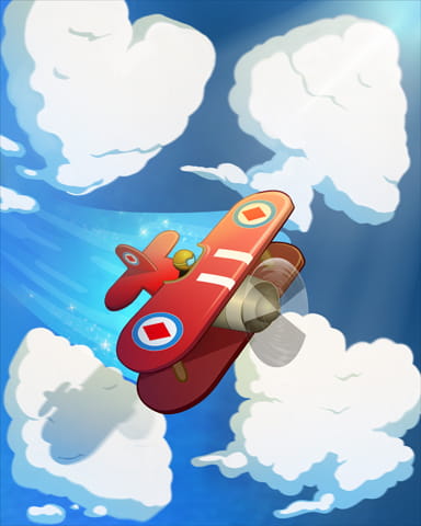 Aces Up! HD Suited Clouds Badge