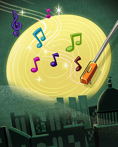 Canasta HD Moon Music Badge