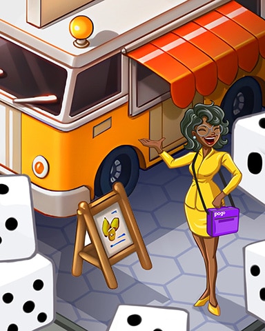 Lucky Food Truck Badge - Dice City Roller HD