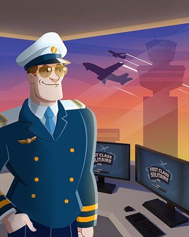 Night for a Flight Badge - First Class Solitaire HD