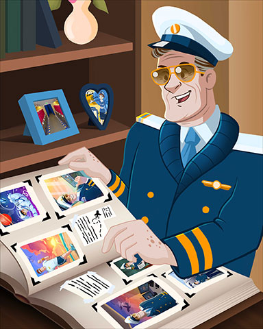 First Class Solitaire HD Pilot Memories Badge