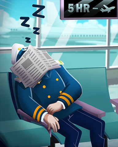 Snoring Captain Badge - First Class Solitaire HD
