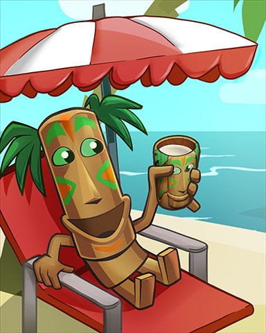 Drink by the Beach Badge - Jungle Gin HD