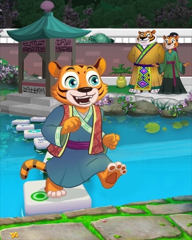 Mahjong Garden HD Happy Tiger Cub Badge